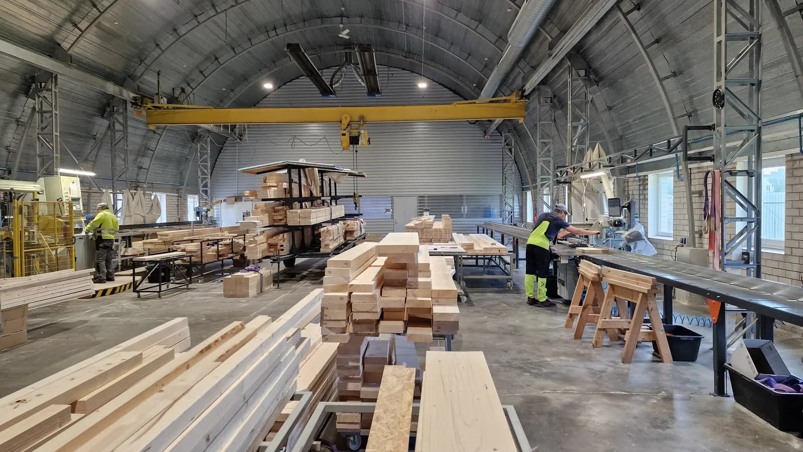 Inside the workshop